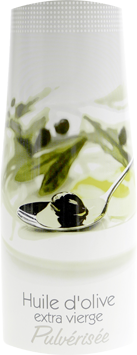 Flacon d'huile d'olive avec pulvérisateur - emballage packaging