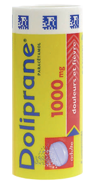 Doliprane emballage pharmaceutique